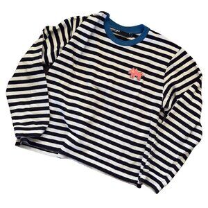 Bimba Y Lola Long Sleeve Striped Shirt Size L